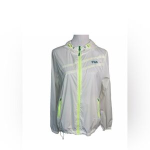 White Fila windbreaker jacket
